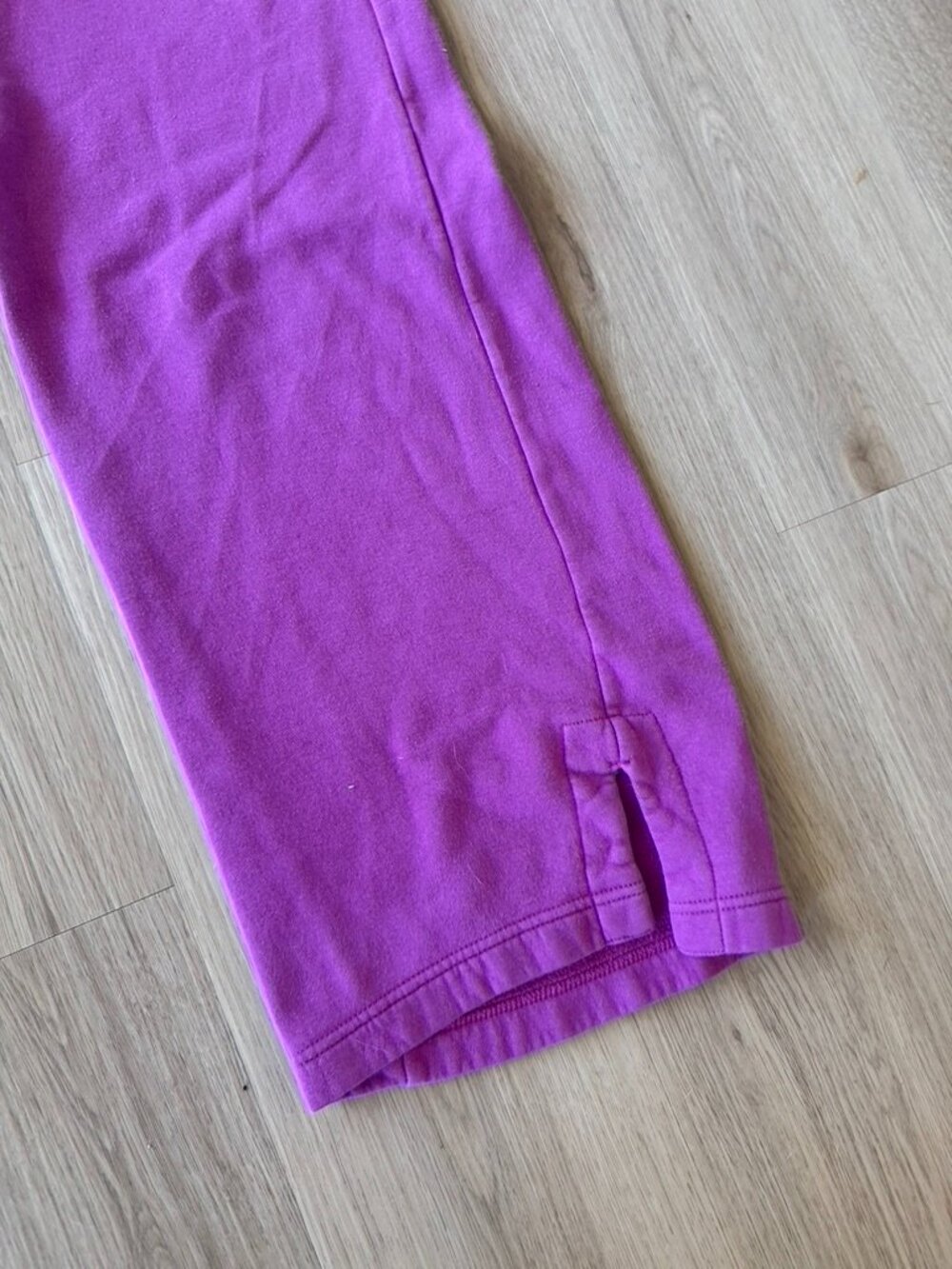 Nike Pink Wide Leg Fleece Sweatpants Womens Small Casual Athleisure Pockets - Picture 3 of 9